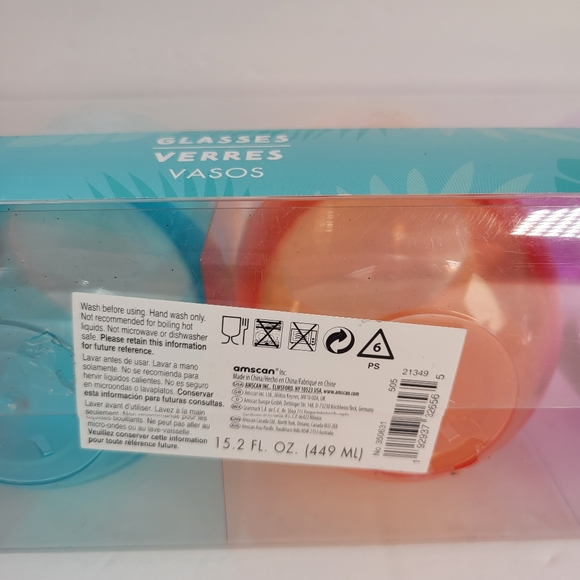 Hibiscus Stemless Wine Glasses (4ct) - Picture 4 of 9